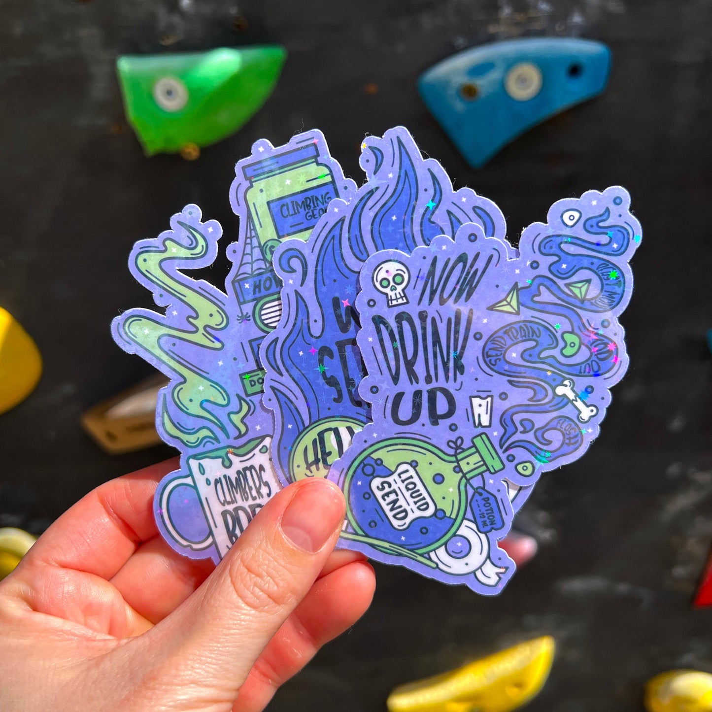 Glittery Climbing Magic Sticker Pack
