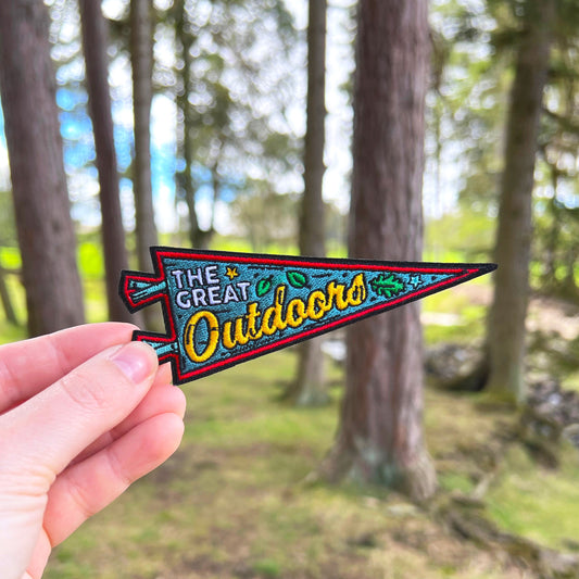 The Great Outdoors Pennant Iron-on Patch