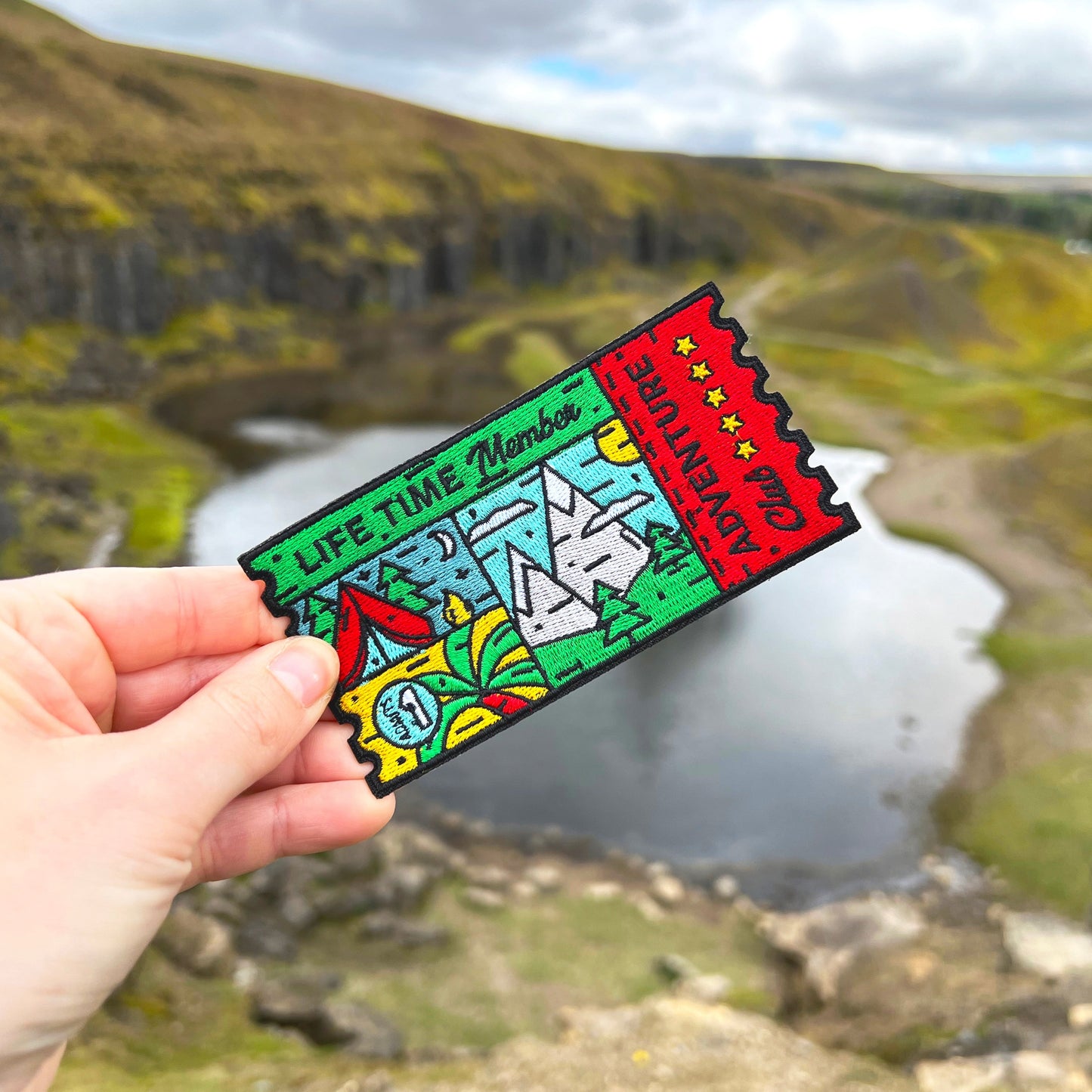 Adventure Club Ticket Iron-on Patch