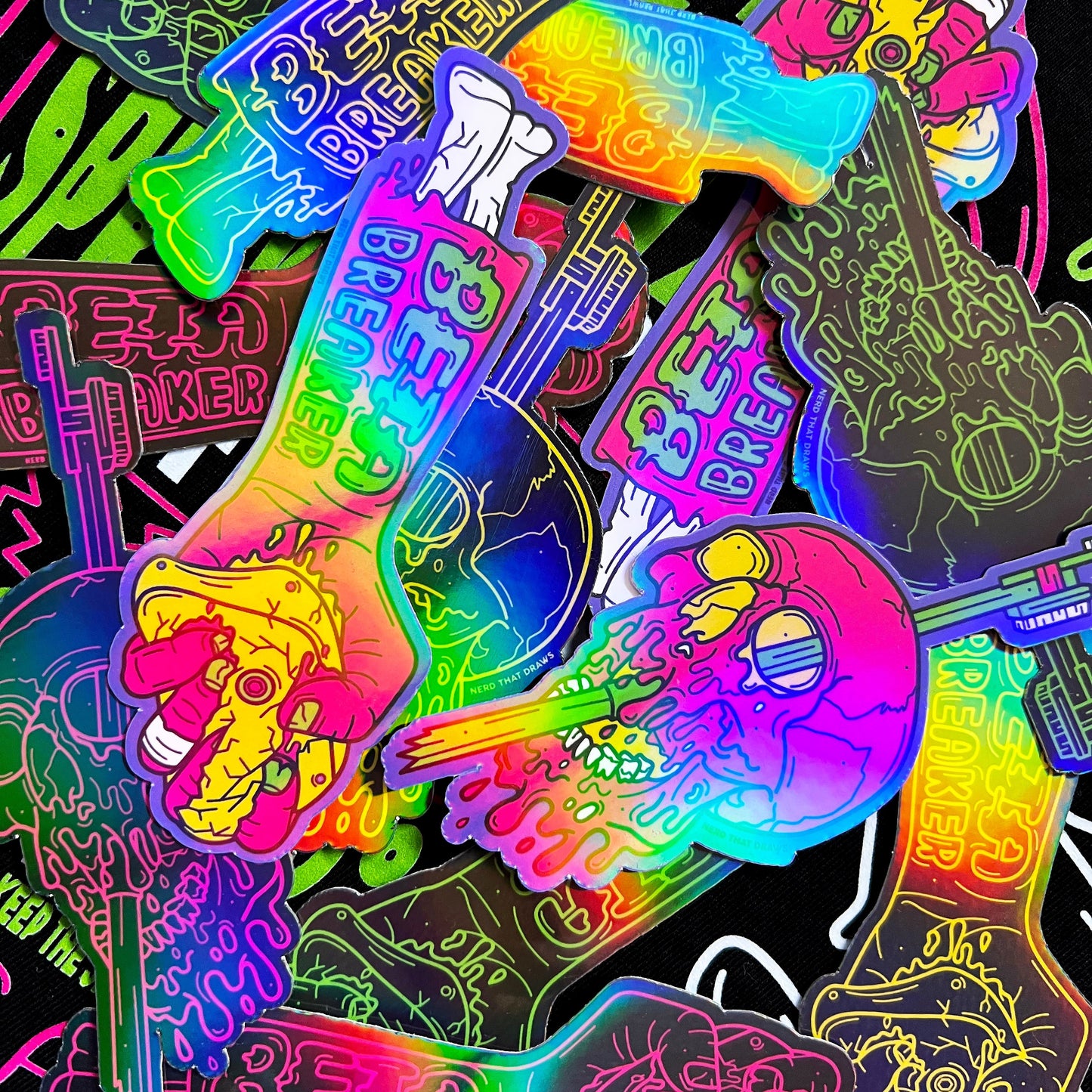 Beta Breaker Holographic Sticker