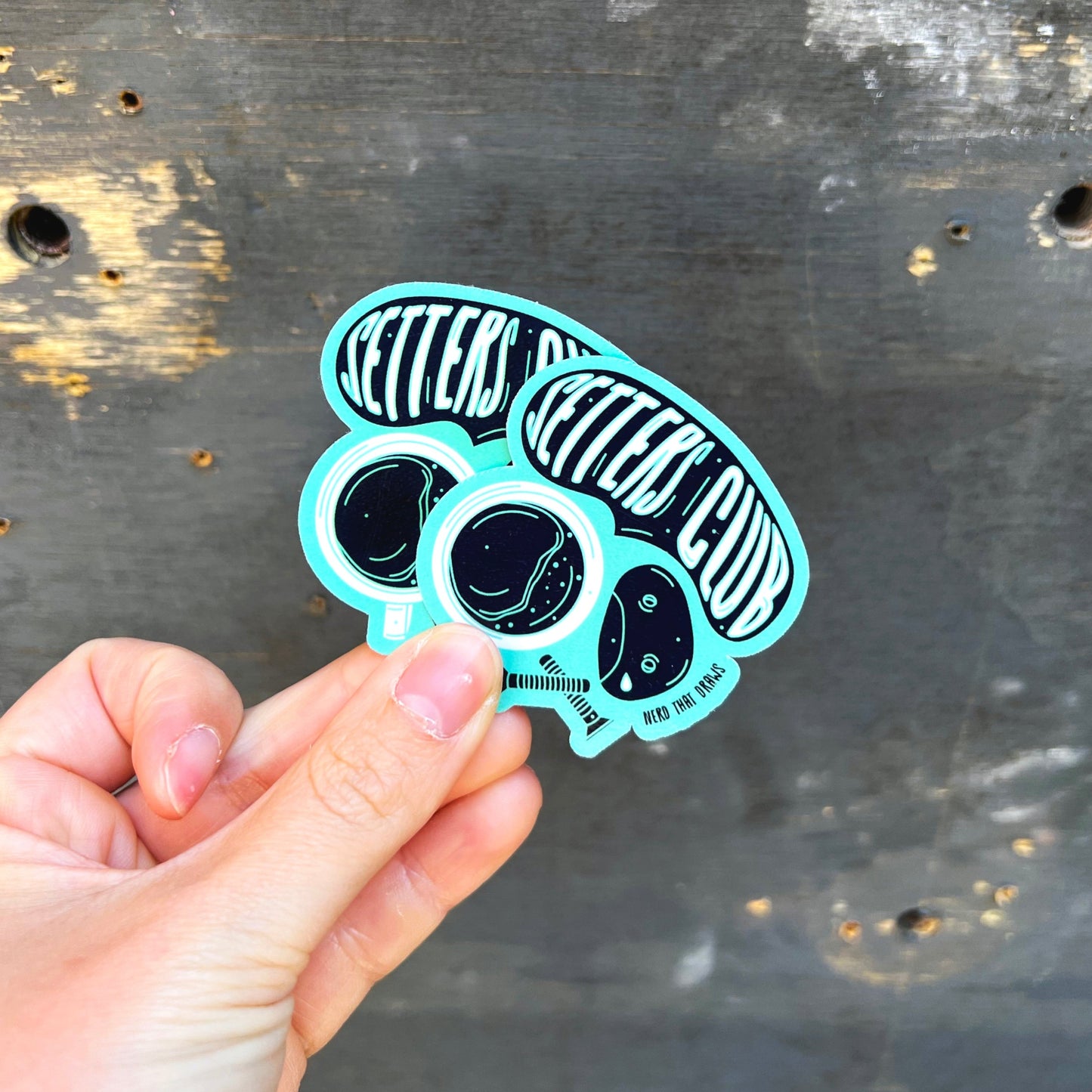 Setters Club Climbing Die-Cut Sticker