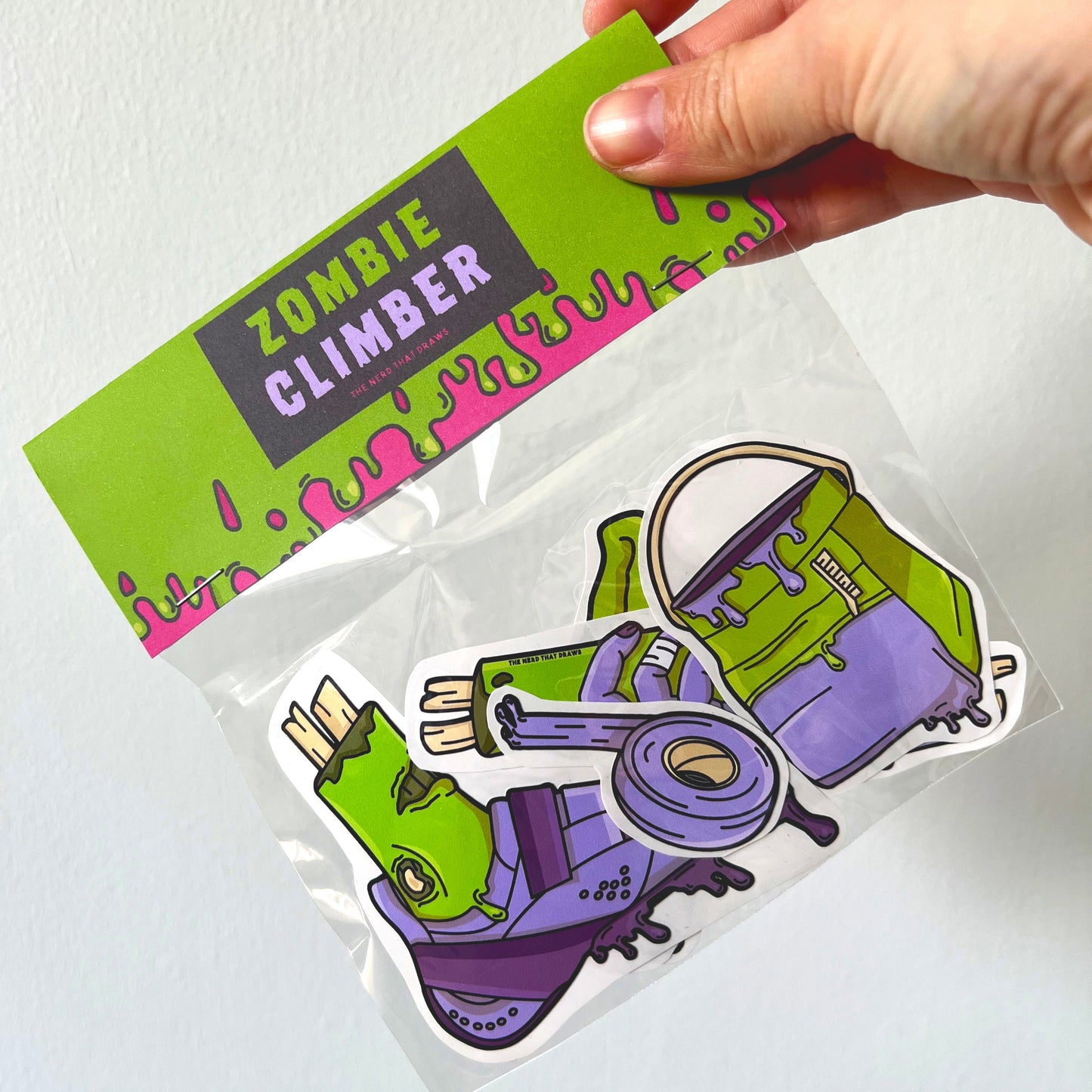 Sample Sale Zombie Climber Sticker Pack