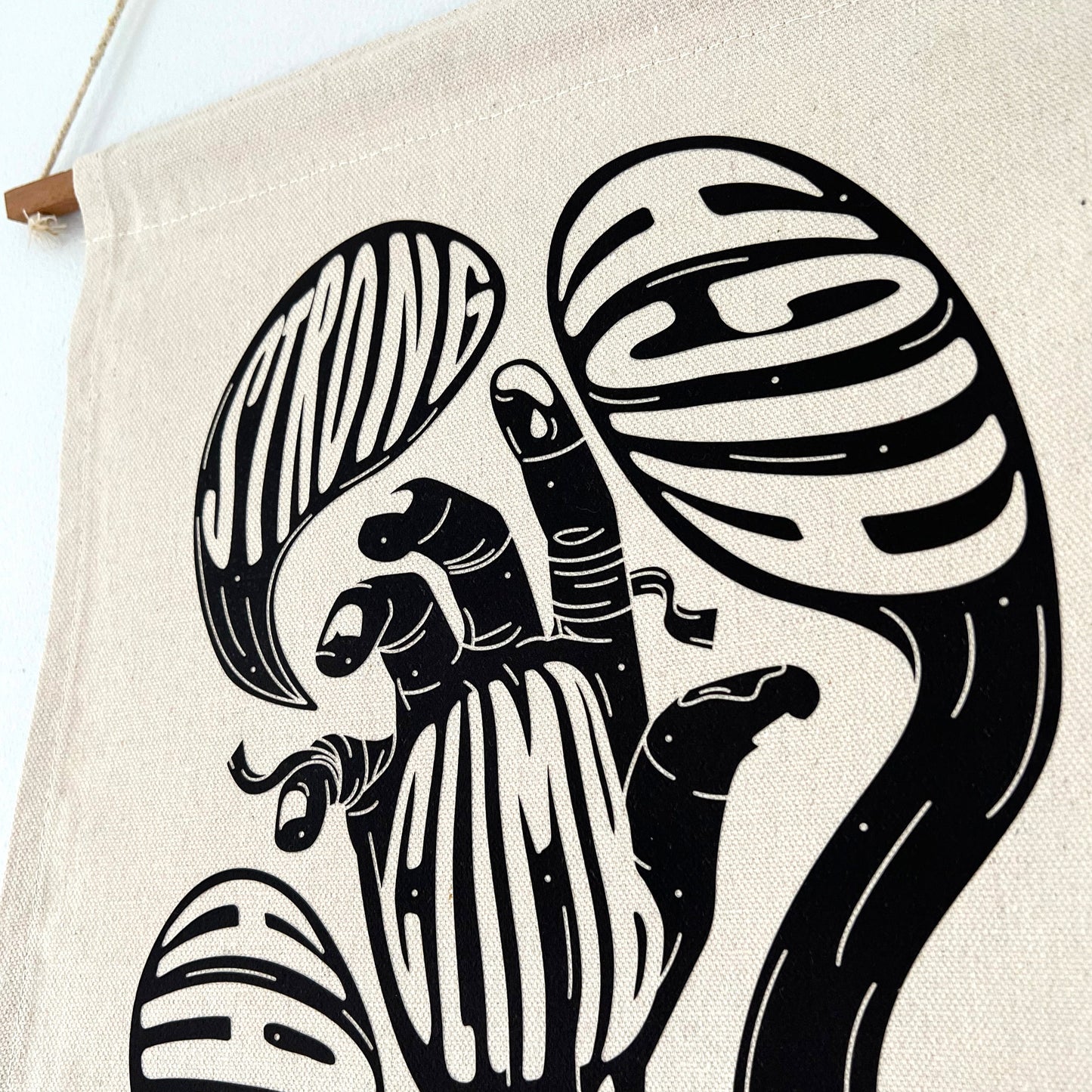 Sample Sale Large Limited Edition Climbing Art Pennant Flag