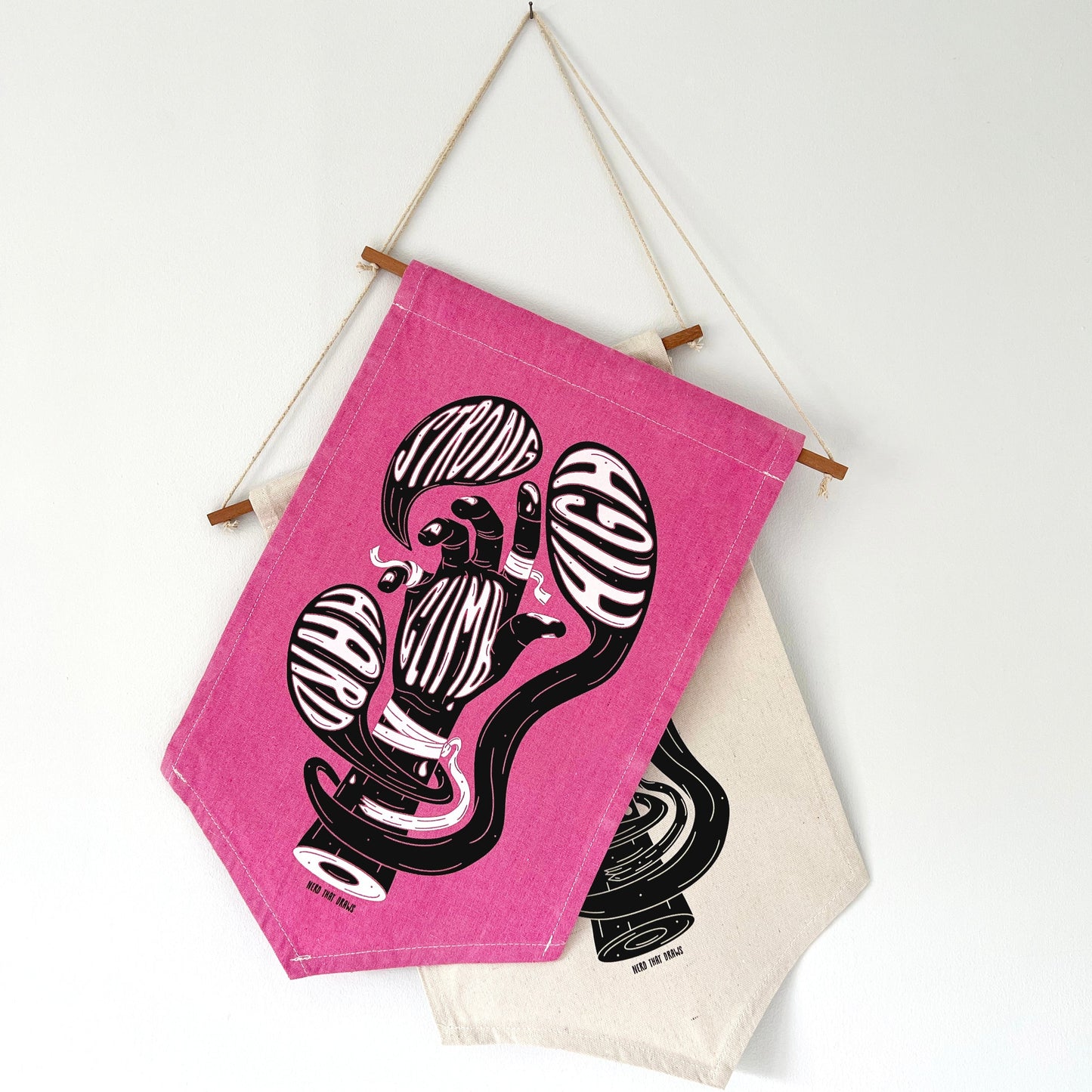 Sample Sale Large Limited Edition Climbing Art Pennant Flag