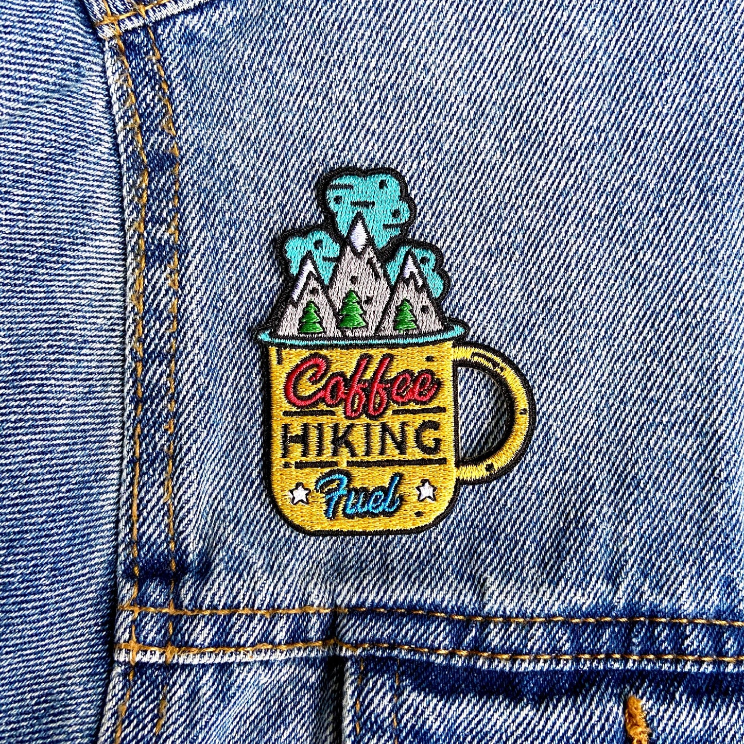 Coffee Hiking Fuel Iron-on Patch