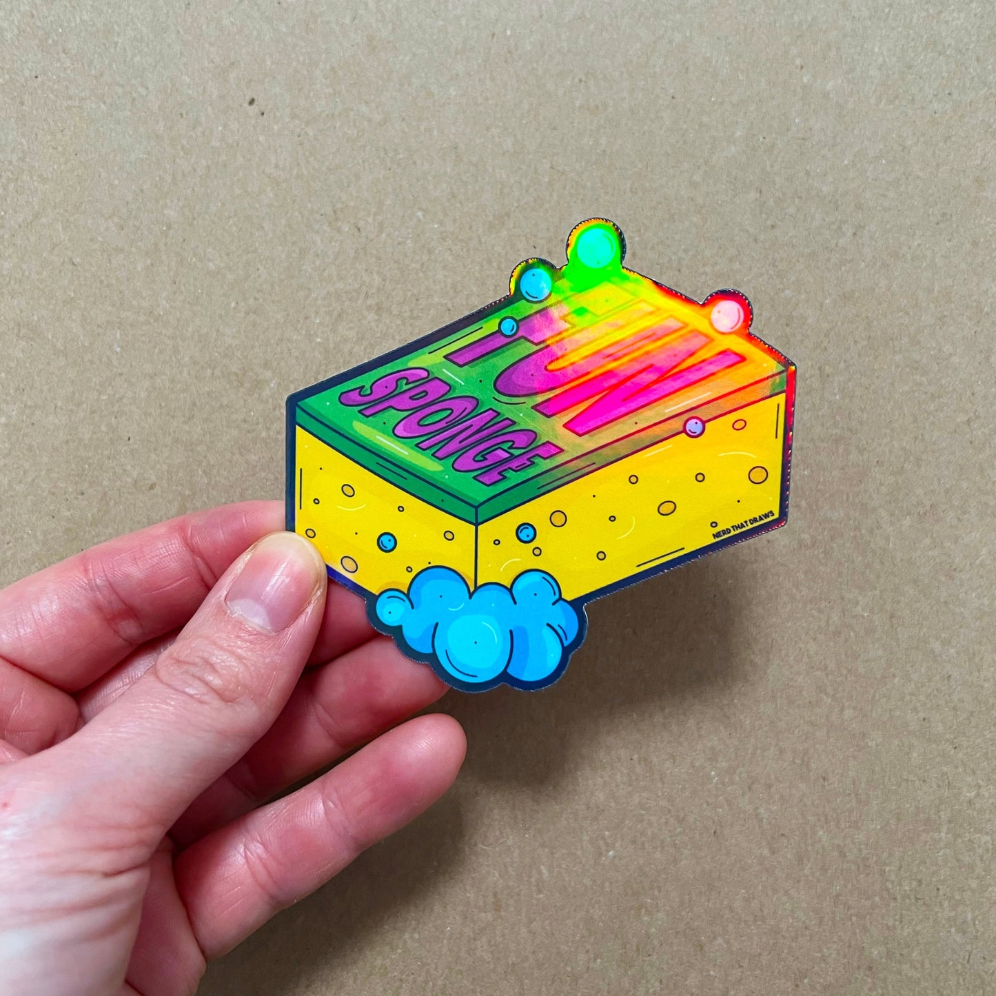 Sample Sale Fun Sponge Holographic Sticker