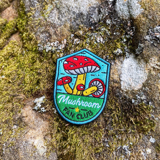 Mushroom Fan Club Iron-On Patch