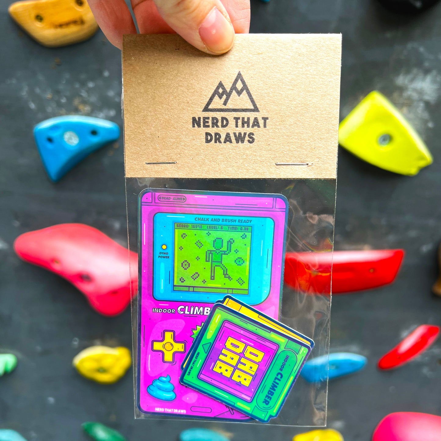 Sample Sale Super Mega Climber Gaming Holographic Sticker Pack