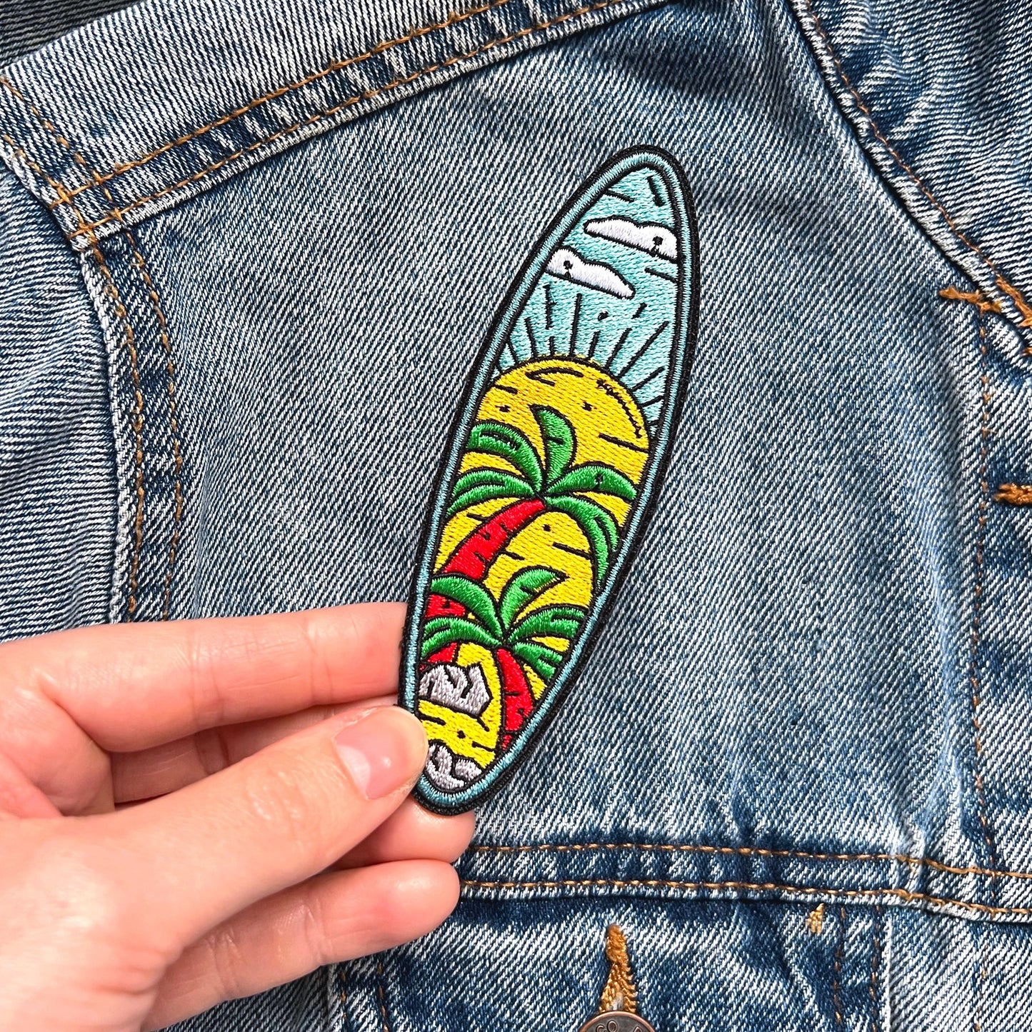 Surfboard Iron-on Patch