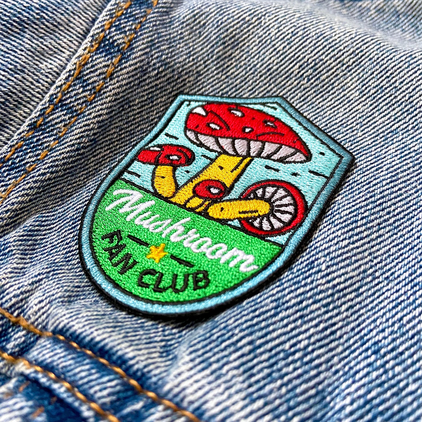 Mushroom Fan Club Iron-On Patch