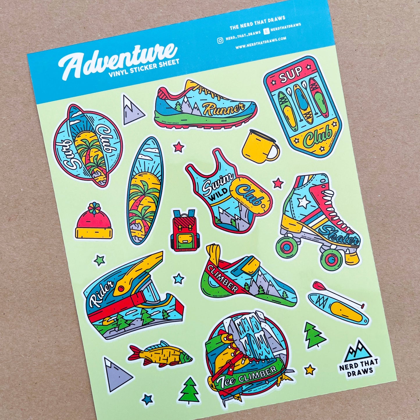 Sample Sale Sports Sticker Sheet
