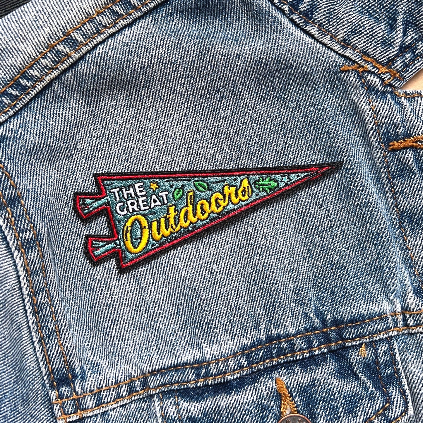 The Great Outdoors Pennant Iron-on Patch