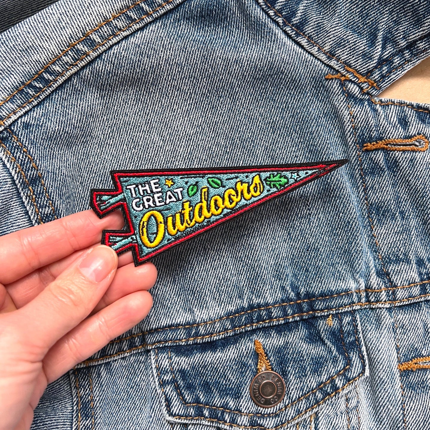 The Great Outdoors Pennant Iron-on Patch